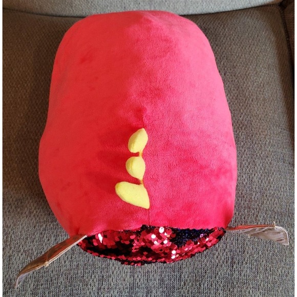 2019 Red Ash the Dragon Sequin Faced Moosh-moosh Stuffed Animal Plush Toy #3900 - Picture 10 of 12